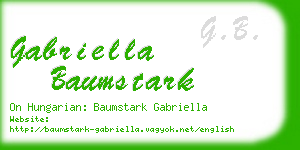 gabriella baumstark business card